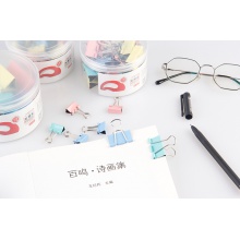 考尔德(kaoerde)品牌彩色长尾夹票夹 金属燕尾夹票据夹子 办公用品 41mm24只（8008）